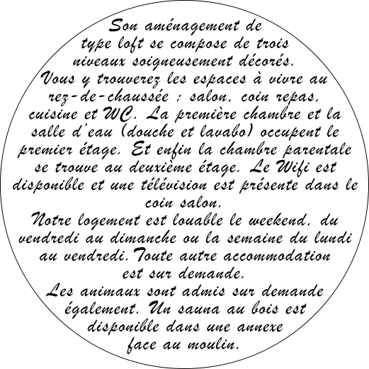 site sur le gîte de Wallonie le moulin du ya, situé à la louvière près de Mons, gîte insolite pour 2 et 4 personnes.